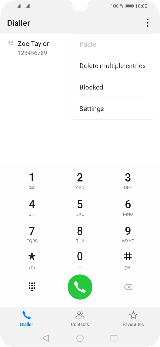 Press Settings.