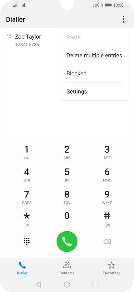 Press Settings.