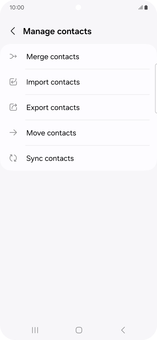 Press Import contacts.