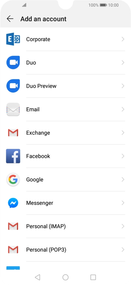 Press Google.