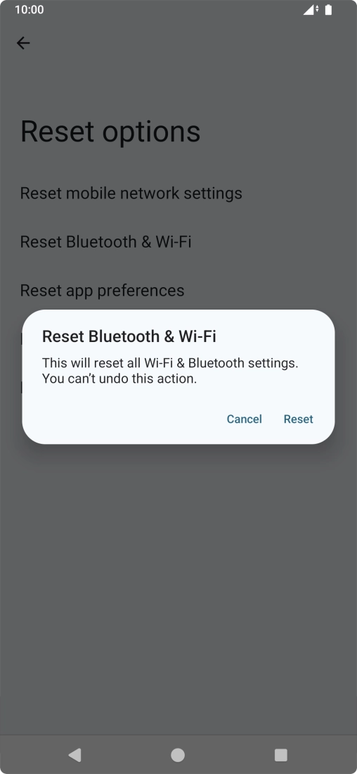 Press Reset.