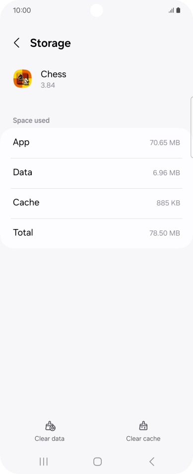Press Clear cache.