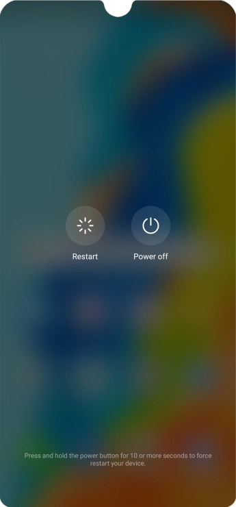 Press Power off.
