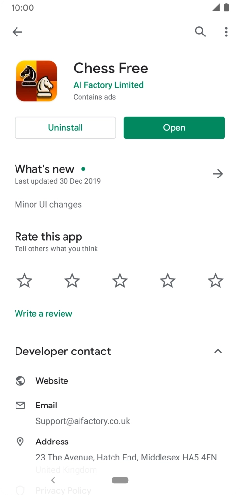 Press the Home key to return to the home screen.