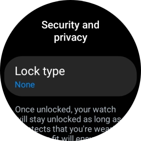 Press Lock type.