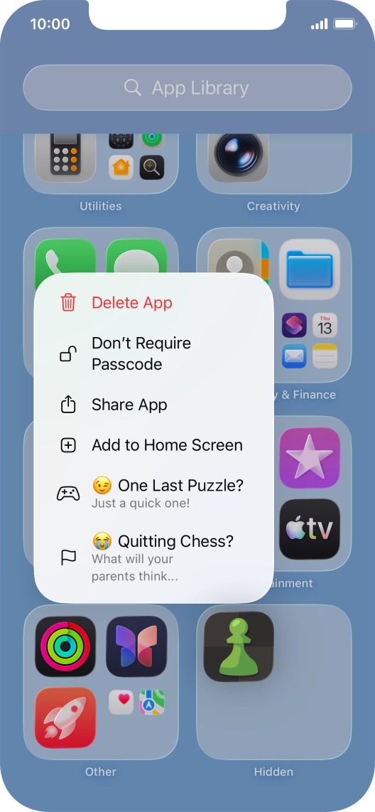 Press Don't Require Passcode.