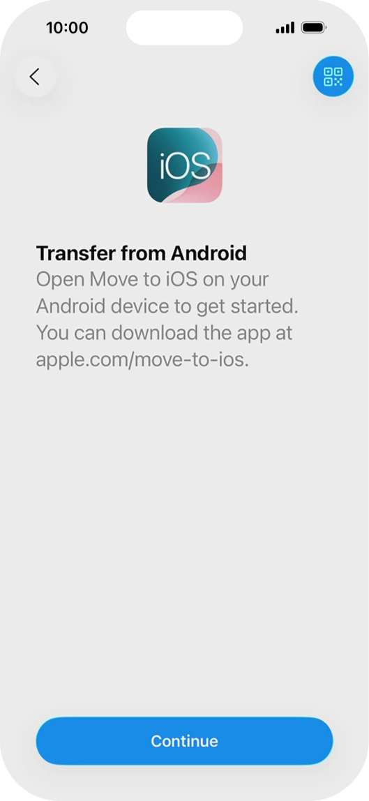 To transfer content to your phone, you need to install the app 