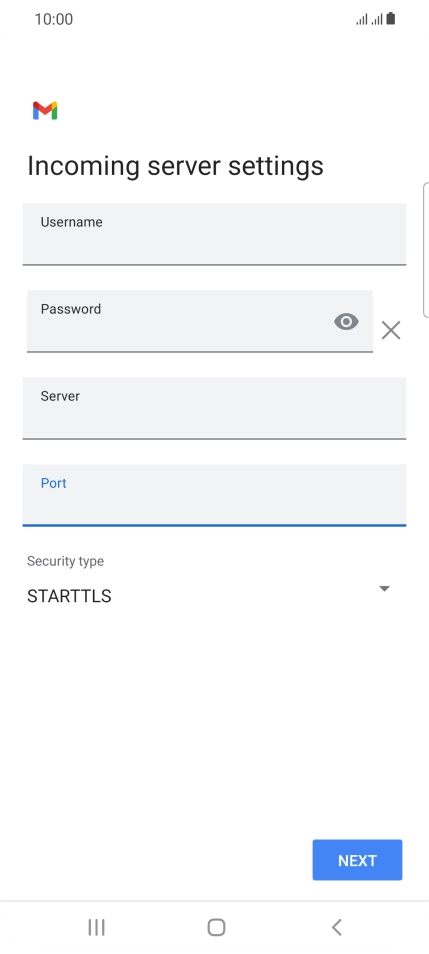 Press the drop down list below 