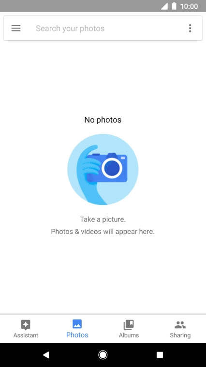 Press Albums and go to the required folder.