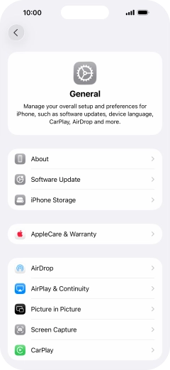 Press Software Update. If a new software version is available, it's displayed. Follow the instructions on the screen to update the phone software.