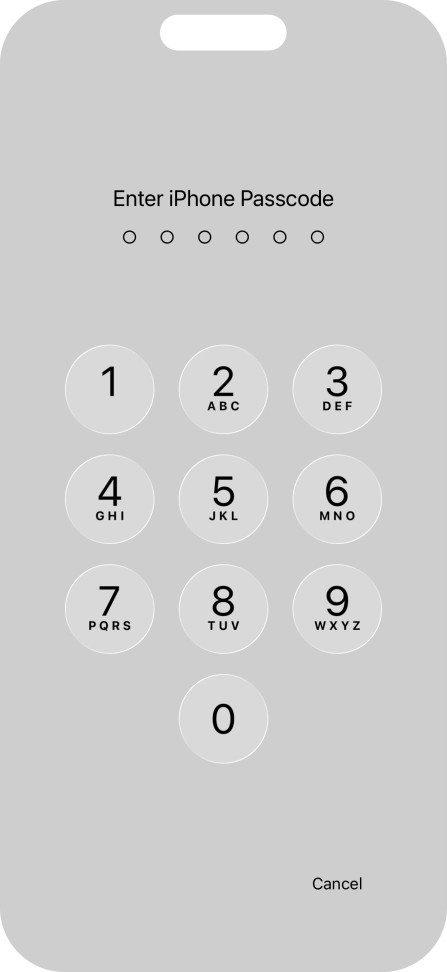 Use the phone lock code you created. The app is now locked.