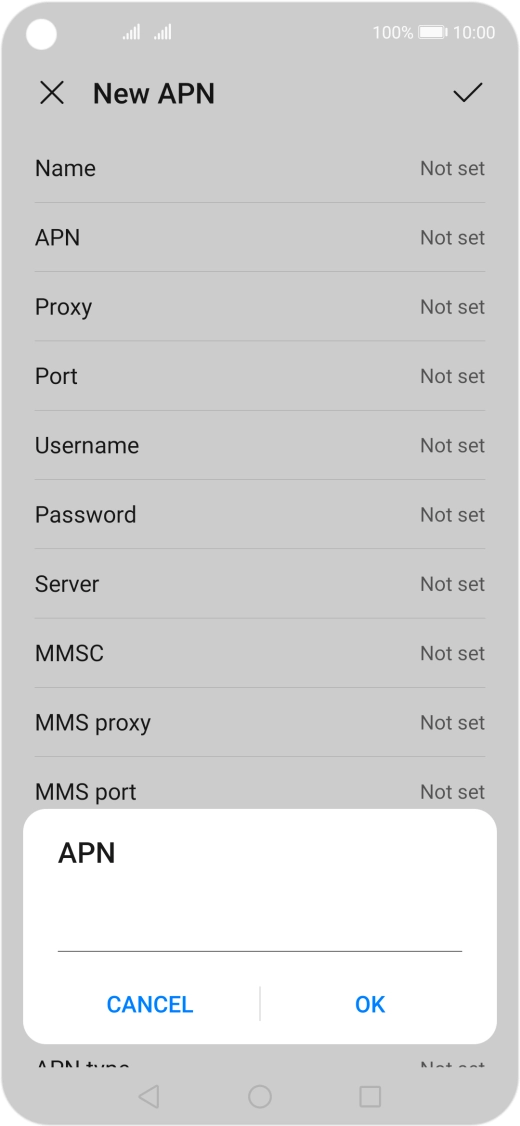 Key in everywhere and press OK.