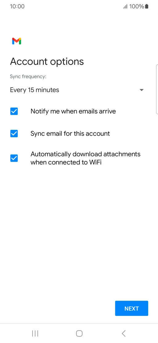 Press the drop down list below 