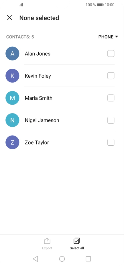 Press Select all.