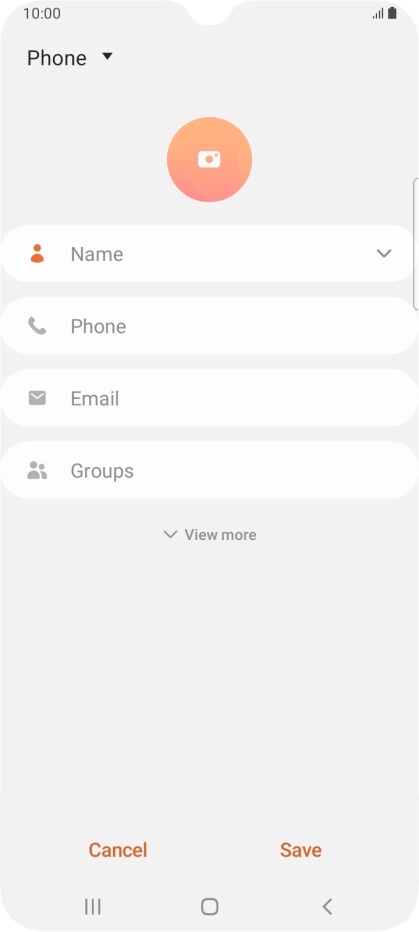 Press the address book drop down list.