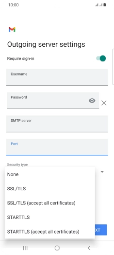 Press None.