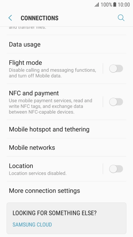 Press Mobile networks.