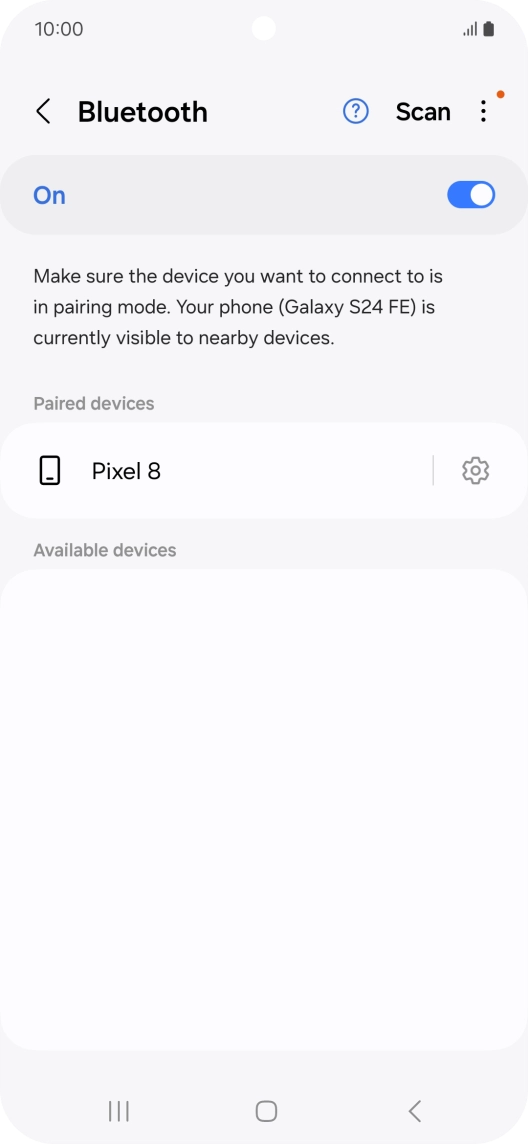 Press the Home key to return to the home screen.