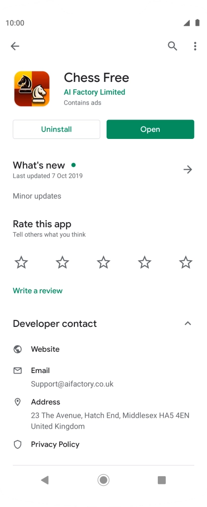 Press the Home key to return to the home screen.
