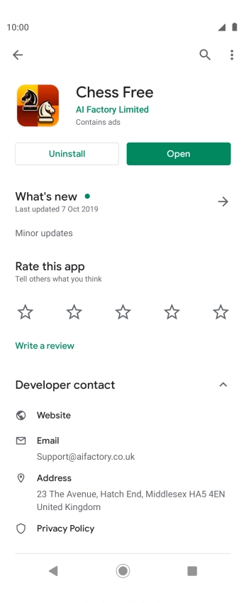 Press the Home key to return to the home screen.