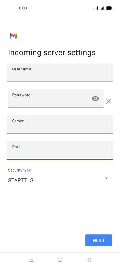 Press the drop down list below 