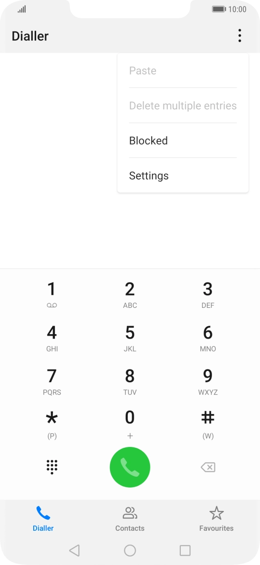 Press Settings.