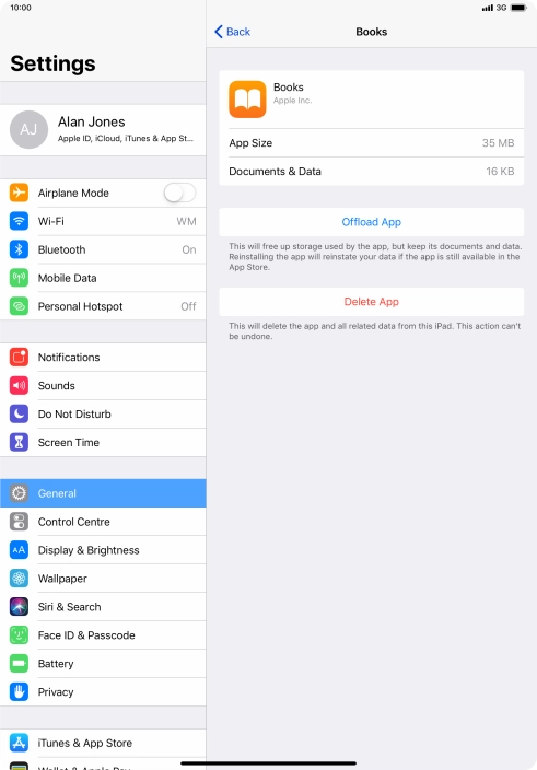 Press Offload App.