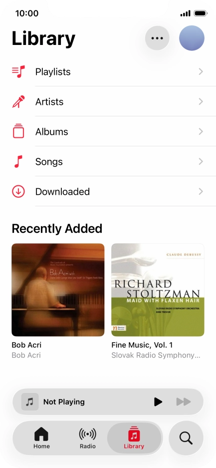 Press Playlists.
