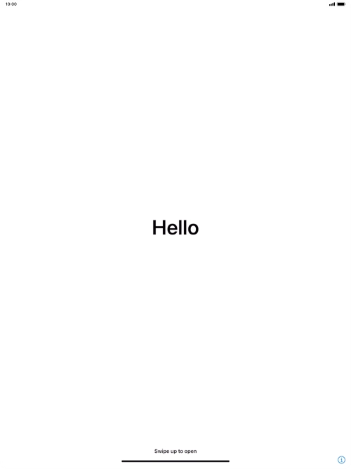 Slide your finger upwards starting from the bottom of the screen.