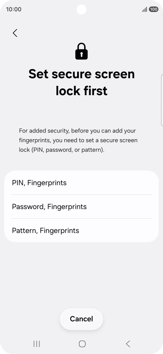 Turning use of phone lock code on your Samsung Galaxy S26+ Android 16 ...