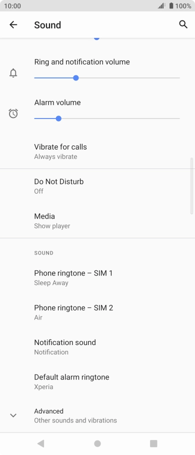 Press the Home key to return to the home screen.
