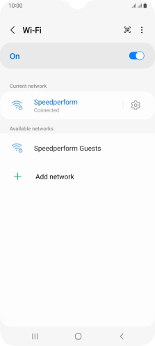 Press the Home key to return to the home screen.