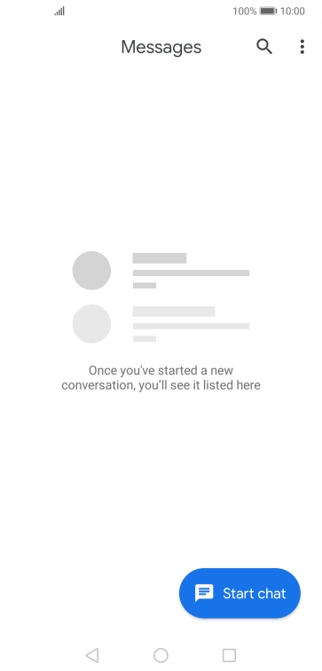 Press Start chat.