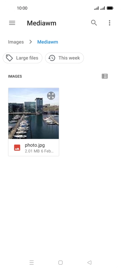 Press the required file.