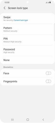 Press Fingerprints.