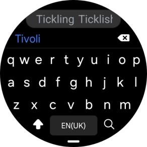 Key in the required destination and press the search icon.