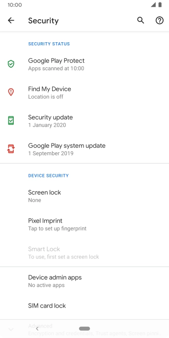 Press the Home key to return to the home screen.