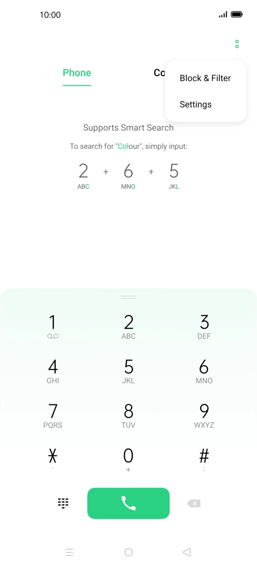 Press Settings.