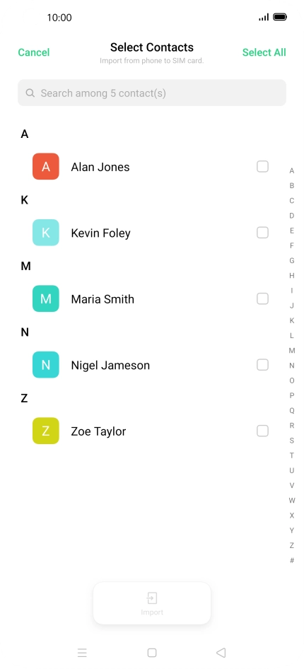 Press Select All.