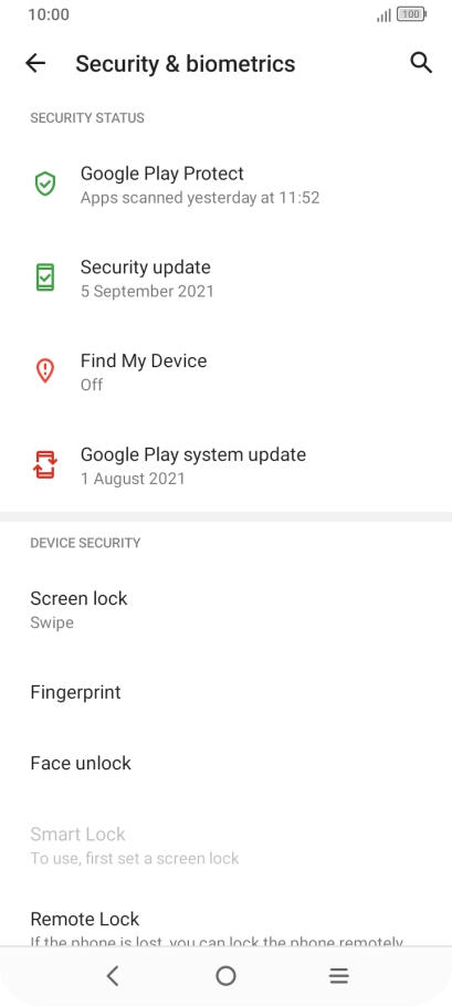 Press Fingerprint.