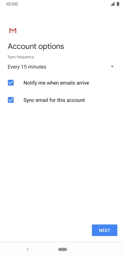 Press the drop down list below 