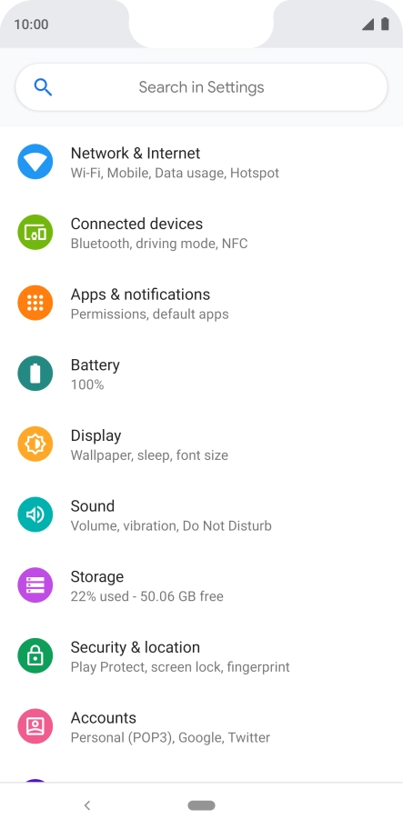 Press Battery.