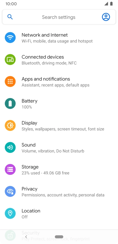 Press Apps and notifications.