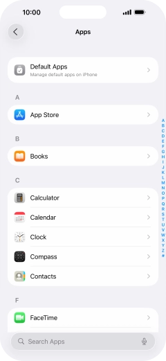 Press App Store.
