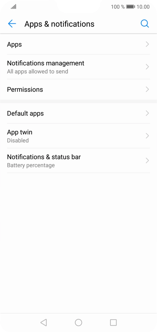 Press Notifications management.