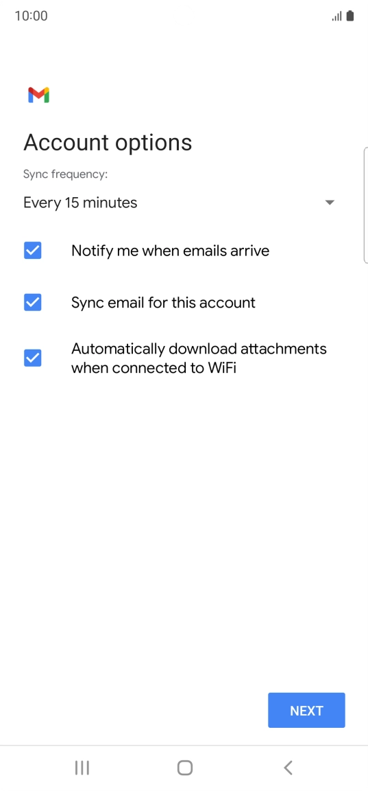 Press the drop down list below 