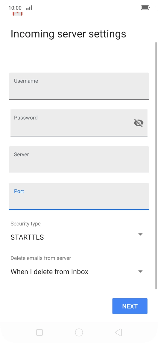 Press the drop down list below 