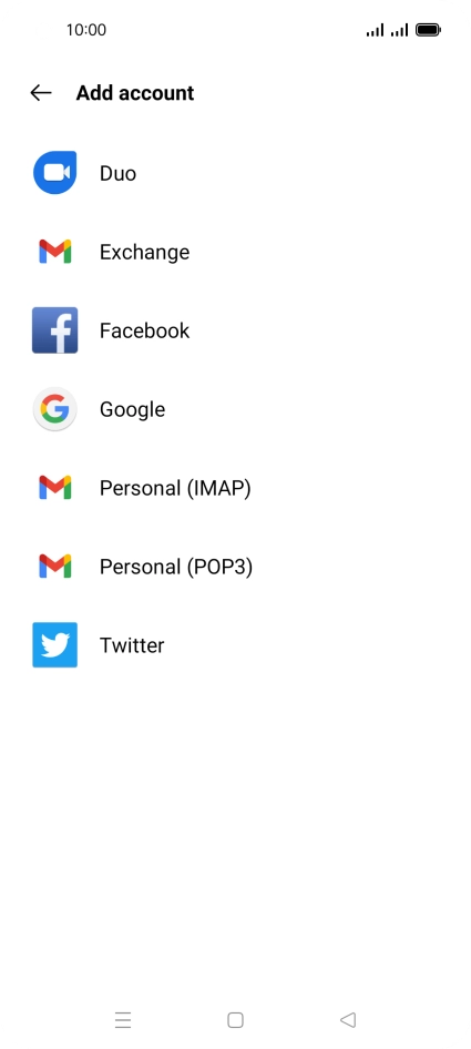 Press Google.