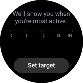Press Set target.