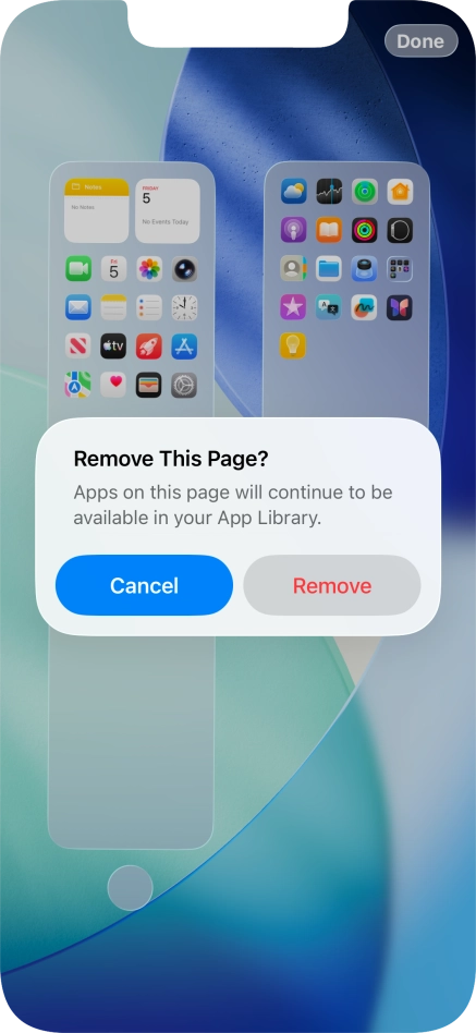 Press Remove.